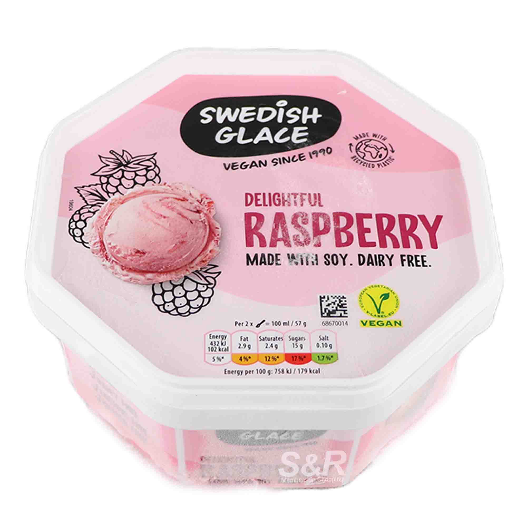 Swedish Glace Delightful Raspberry Ice Cream 750mL